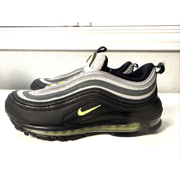 Nike Air Max 97 cons Neon 95 DX4235-001 Men’s US 8 • Pure Platinum / Black Volt - Picture 1 of 9